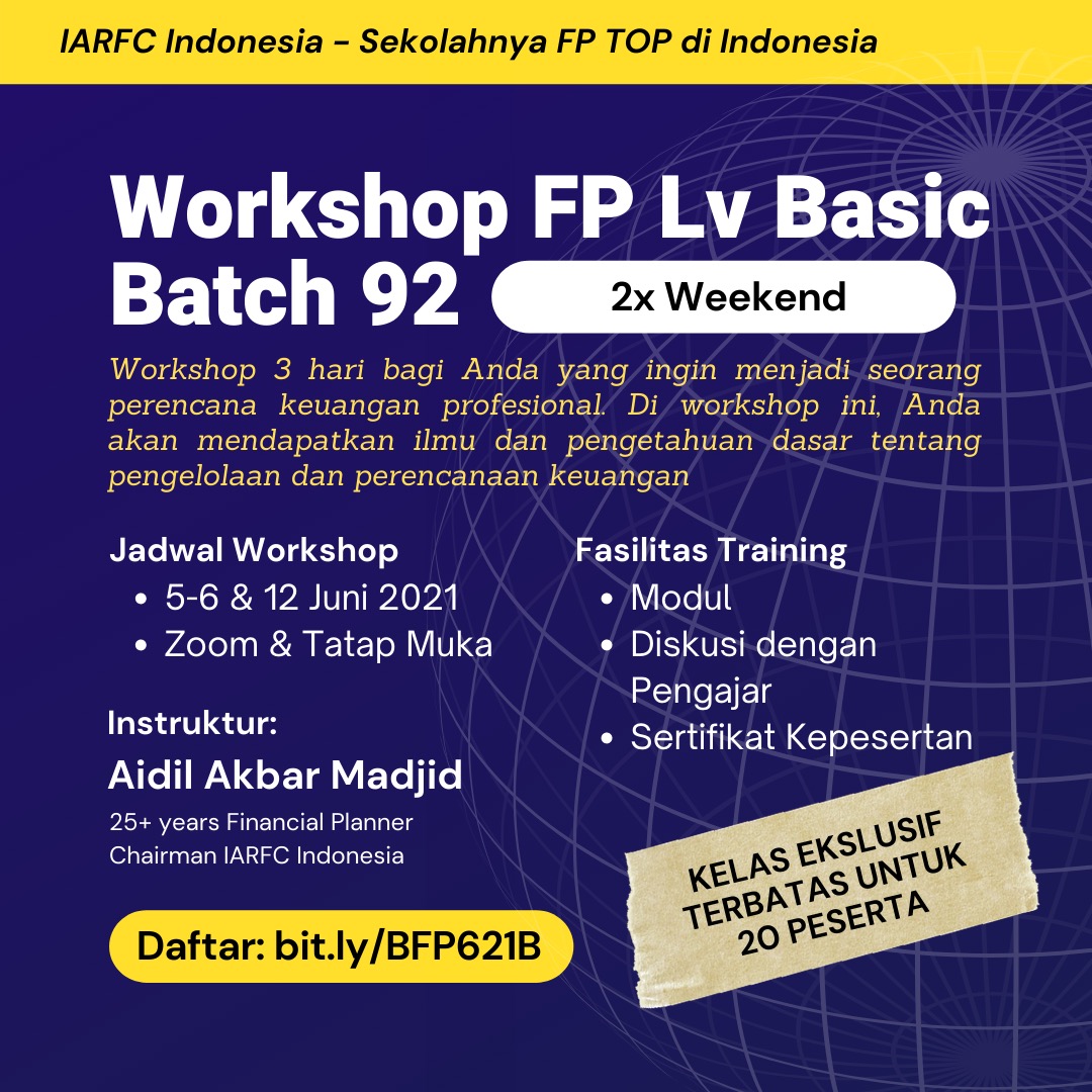 Workshop Financial Planning Level Basic Batch 92 (2x Weekend)